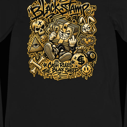 BlackStamp©™ Long Sleeve 6 — artwork detail cropped from the original product photograph.