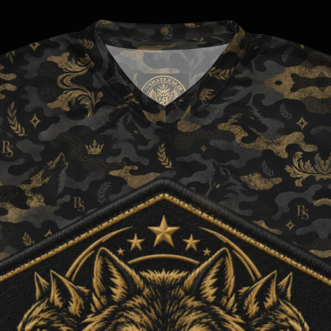 BlackStamp©™ Jersey 13 — visible construction detail cropped from the original product photograph.