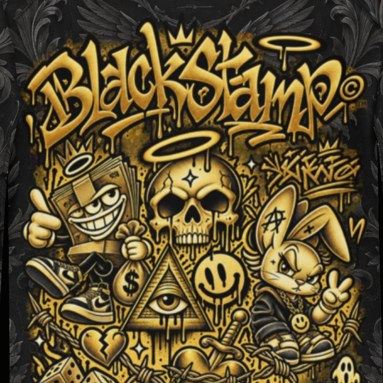 BlackStamp©™ Rash Guard 2 — artwork detail cropped from the original product photograph.