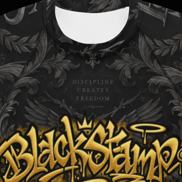 BlackStamp©™ Rash Guard 2 — visible construction detail cropped from the original product photograph.