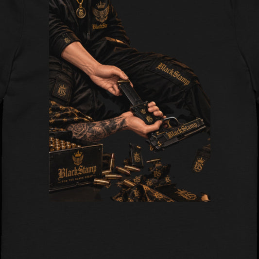 BlackStamp©™ T-Shirt 15 — artwork detail cropped from the original product photograph.