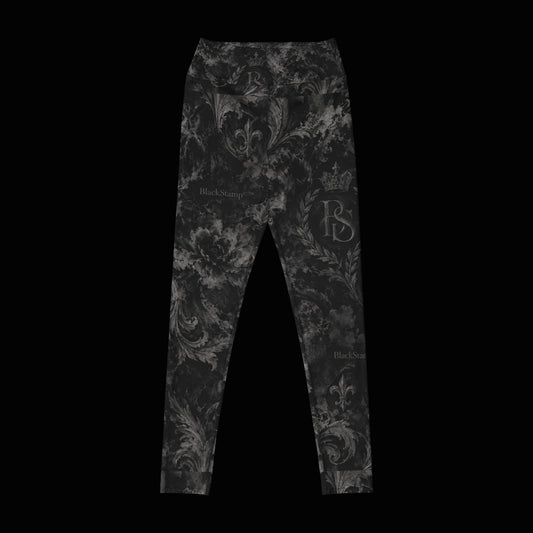BlackStamp©™ Leggings 1 — original product on a deep-black studio background.