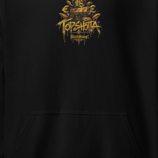 BlackStamp©™ Hoodie 28 — artwork detail cropped from the original product photograph.