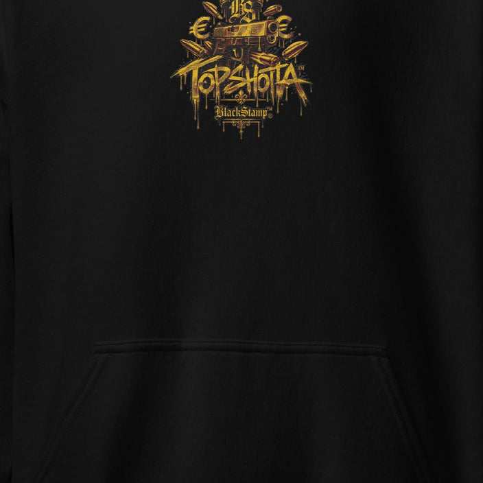 BlackStamp©™ Hoodie 28 — artwork detail cropped from the original product photograph.