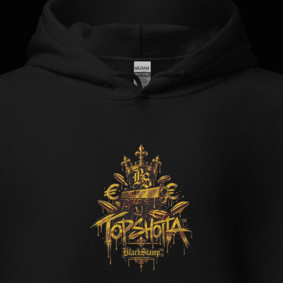 BlackStamp©™ Hoodie 28 — visible construction detail cropped from the original product photograph.