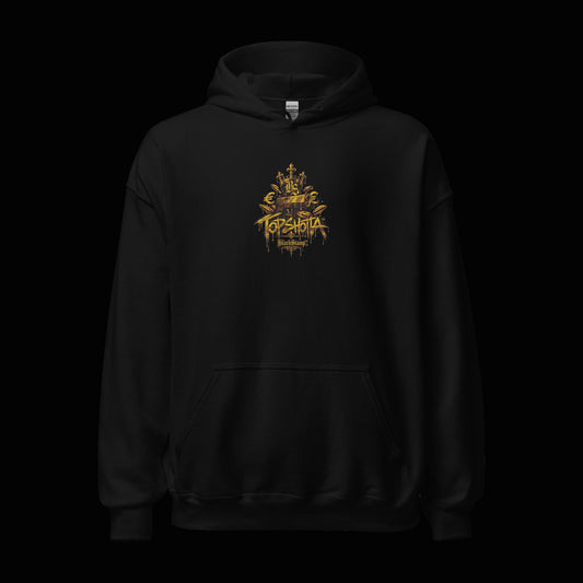 BlackStamp©™ Hoodie 28 — original product on a deep-black studio background.