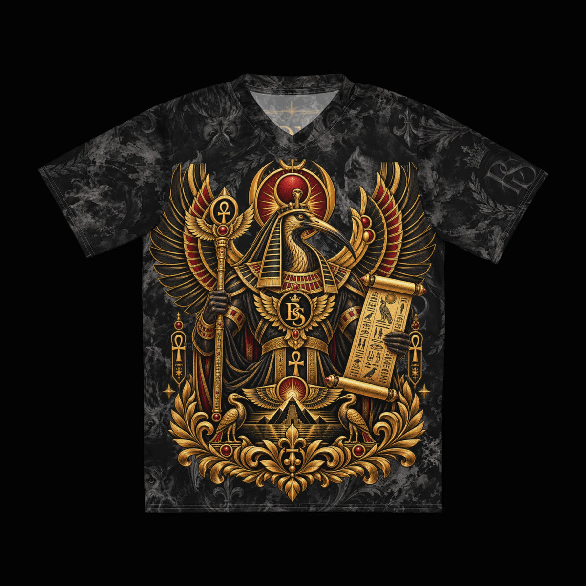 BlackStamp©™ Jersey 21 — original product on a deep-black studio background.