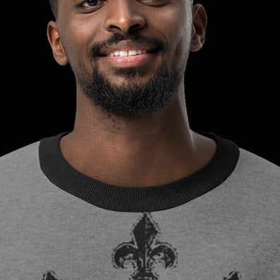 BlackStamp©™ Sweater 1 — visible construction detail cropped from the original product photograph.