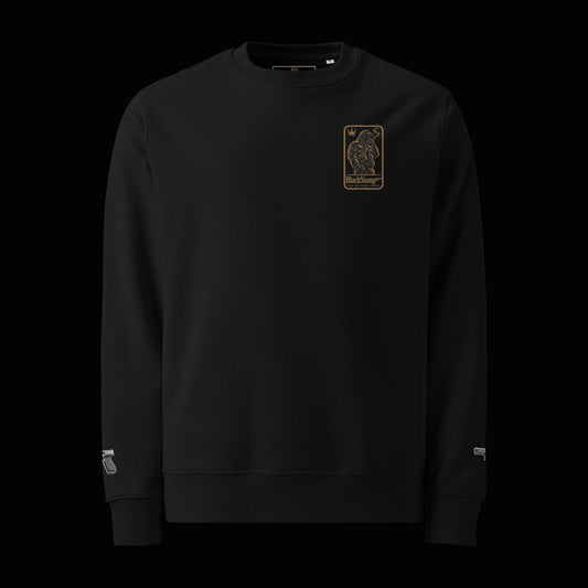 BlackStamp©™ Sweatshirt 4 — original product on a deep-black studio background.