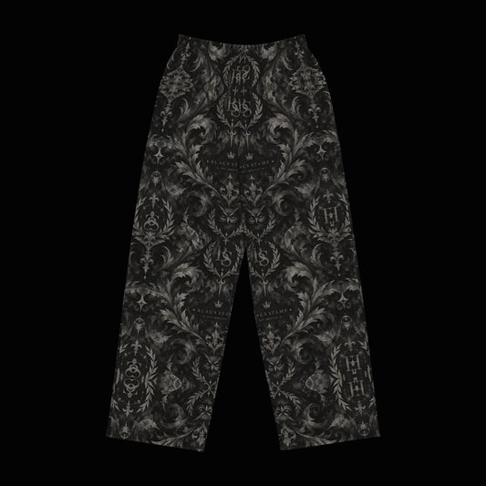 BlackStamp©™ Wide-Leg Pants 4 — original product on a deep-black studio background.