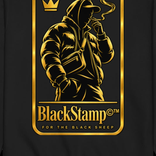 BlackStamp©™ Sweatshirt 7 — artwork detail cropped from the original product photograph.