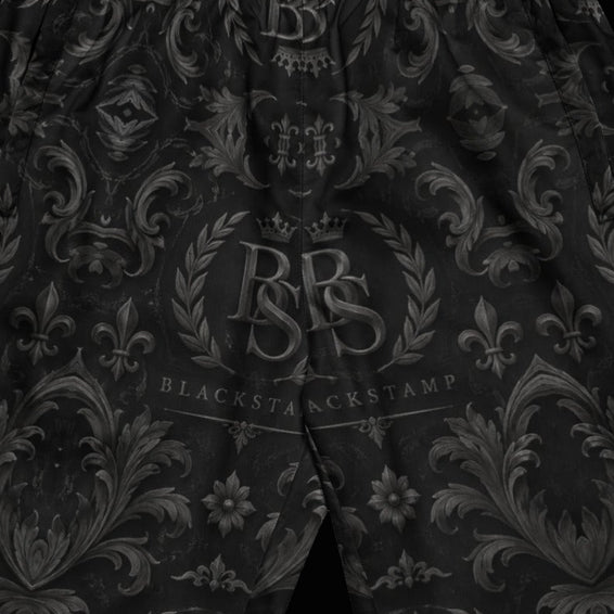 BlackStamp©™ Track Pants 003 — artwork detail cropped from the original product photograph.