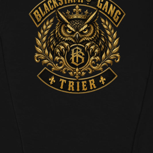 BlackStamp©™ Sweatshirt 9 — artwork detail cropped from the original product photograph.