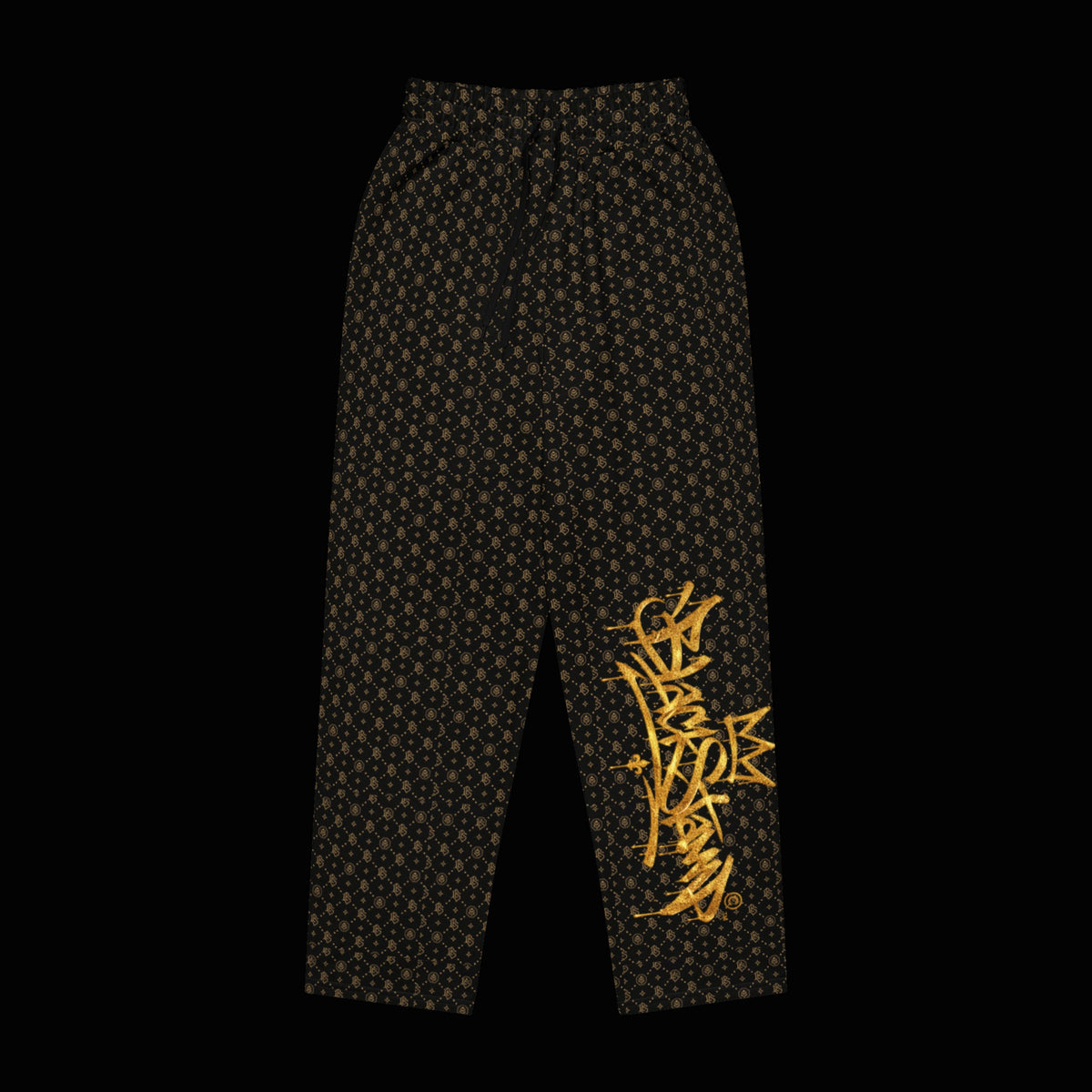 BlackStamp©™ Joggers 002 — original product on a deep-black studio background.