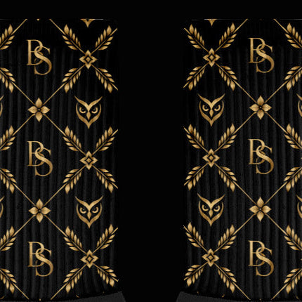 BlackStamp©™ Socks 001 — visible construction detail cropped from the original product photograph.