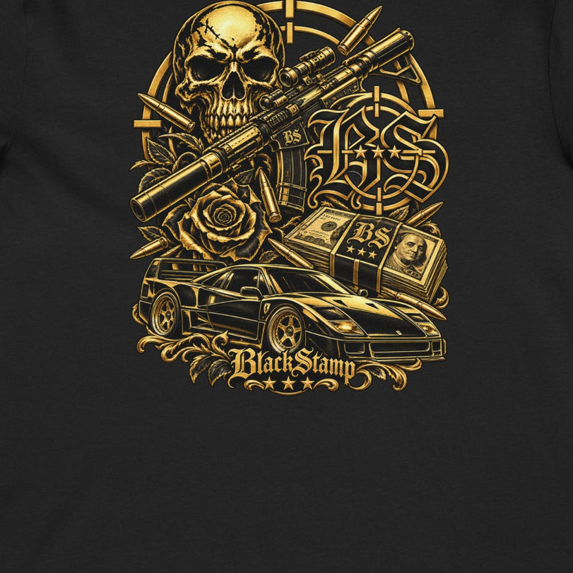 BlackStamp©™ T-Shirt 17 — Box Tee — artwork detail cropped from the original product photograph.