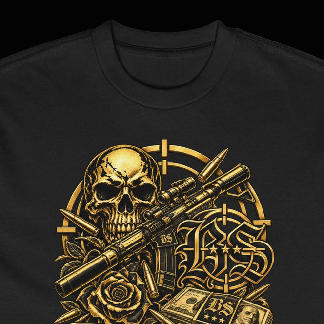 BlackStamp©™ T-Shirt 17 — Box Tee — visible construction detail cropped from the original product photograph.