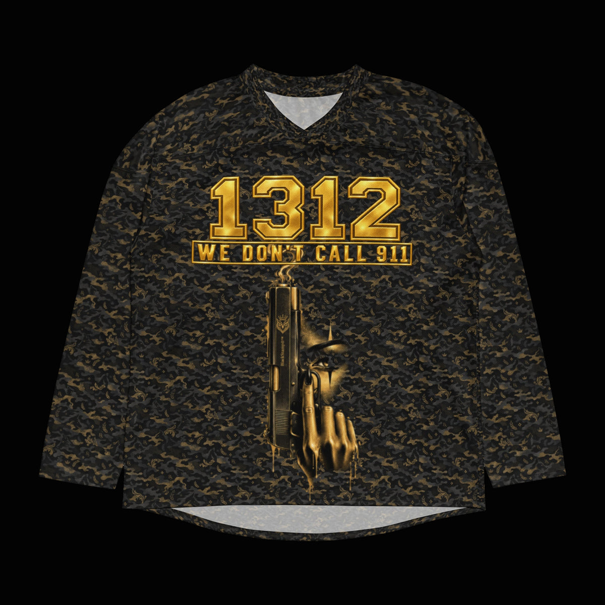 BlackStamp©™ Jersey 22 — Hockey Fan — original product on a deep-black studio background.
