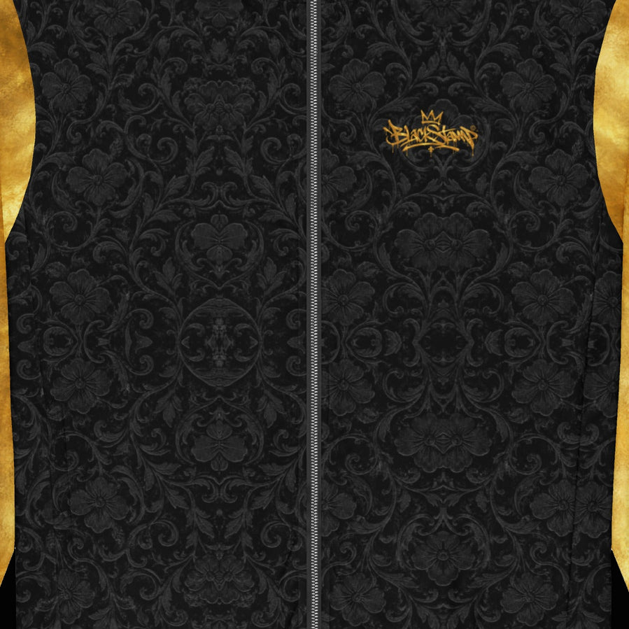 BlackStamp©™ Track Jacket 001 — artwork detail cropped from the original product photograph.
