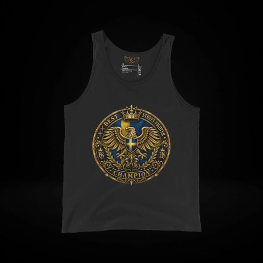 BlackStamp©™ Tank Top 1 — original product on a black studio background.