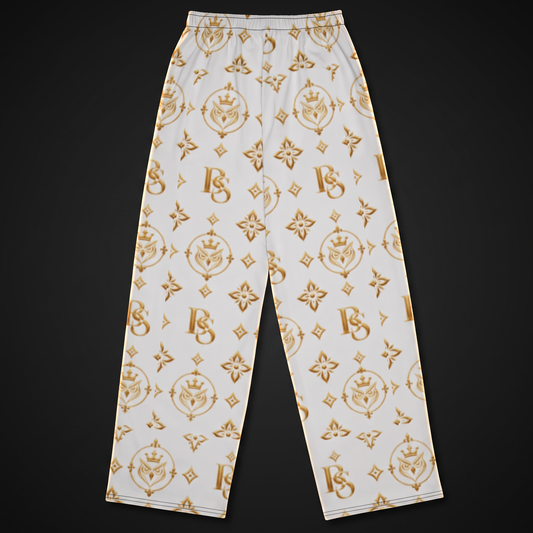 BlackStamp©™ Wide-Leg Pants 001 — back on deep-black luxury studio background