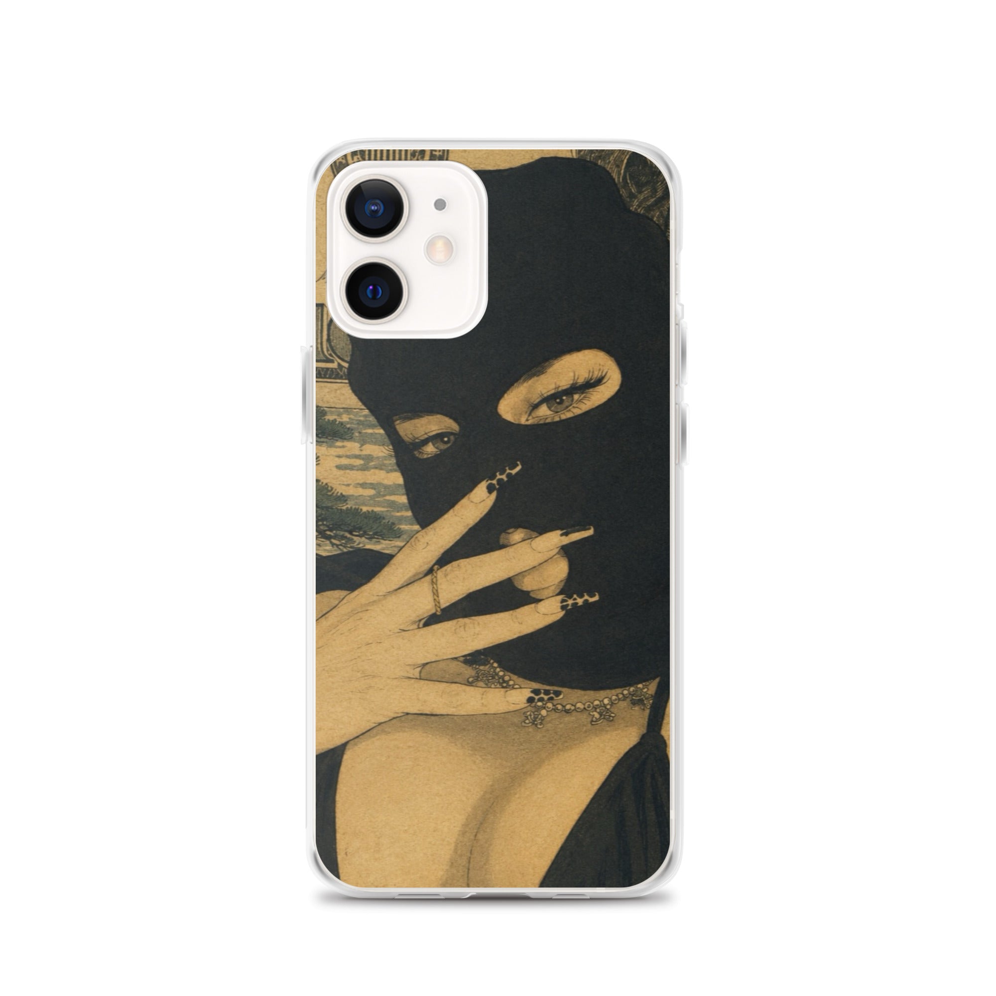BlackStamp Ski Mask Girl Clear Case for iPhone® designer phone case, product image 13