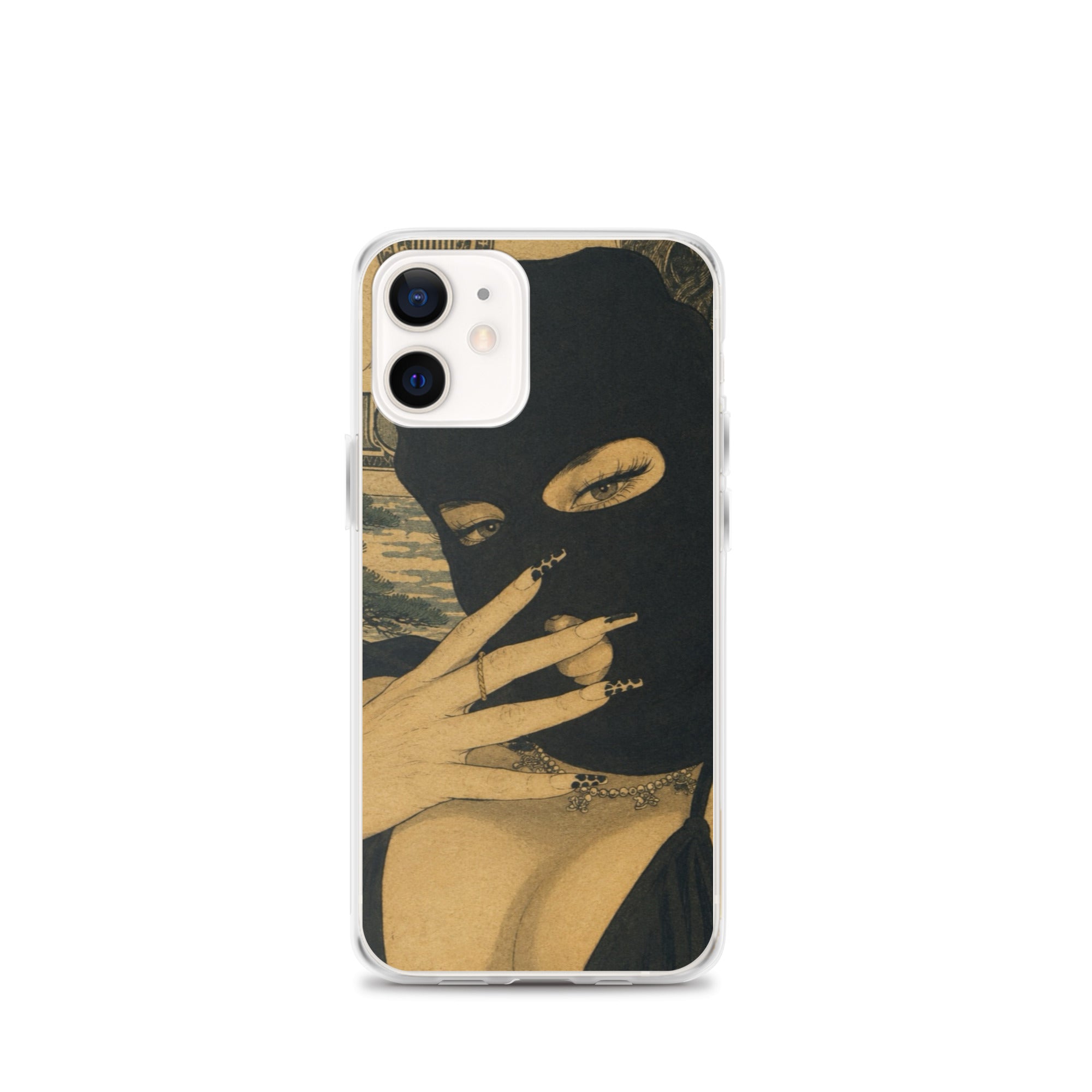 BlackStamp Ski Mask Girl Clear Case for iPhone® designer phone case, product image 7