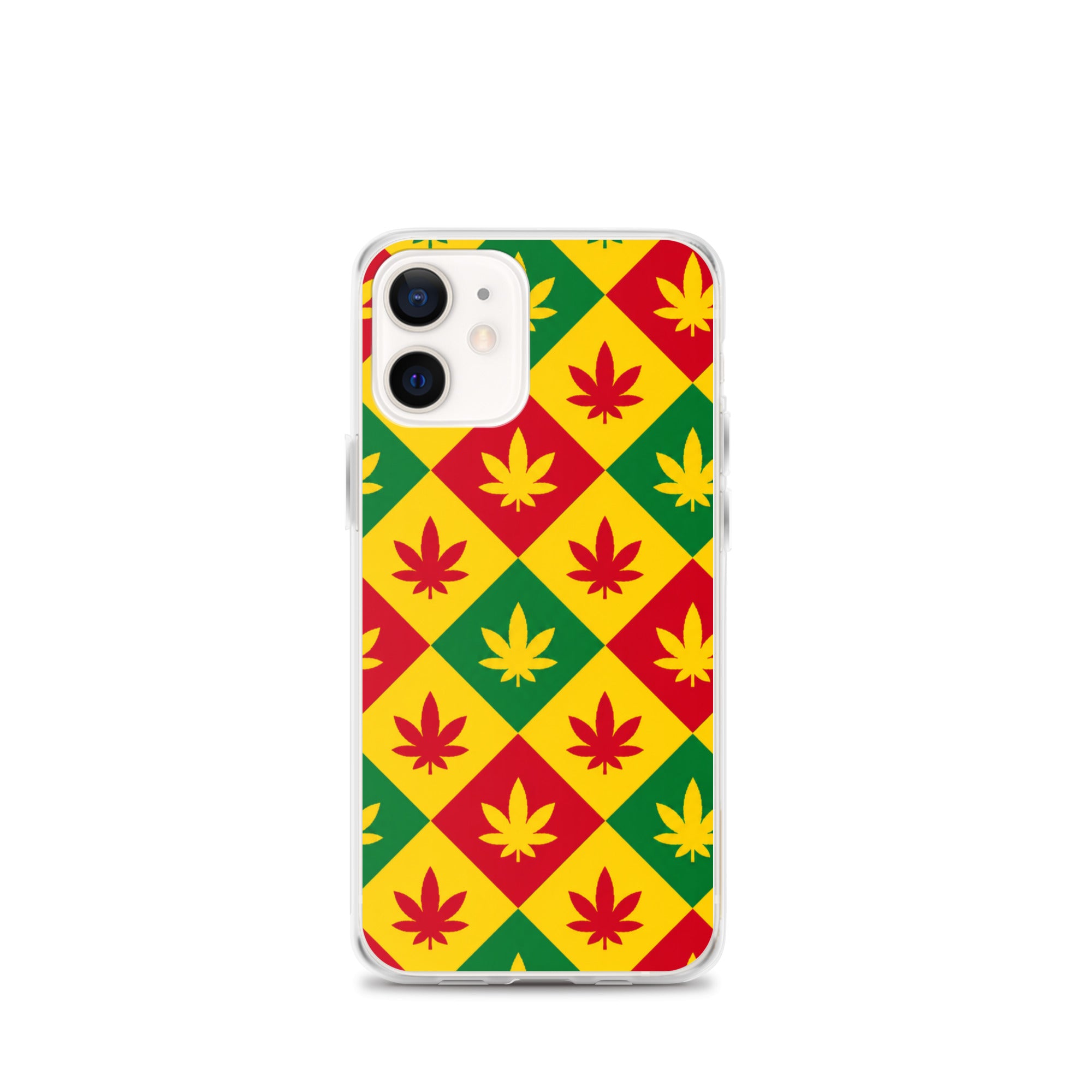BlackStamp Weed Pattern Clear Case for iPhone® designer phone case, product image 7