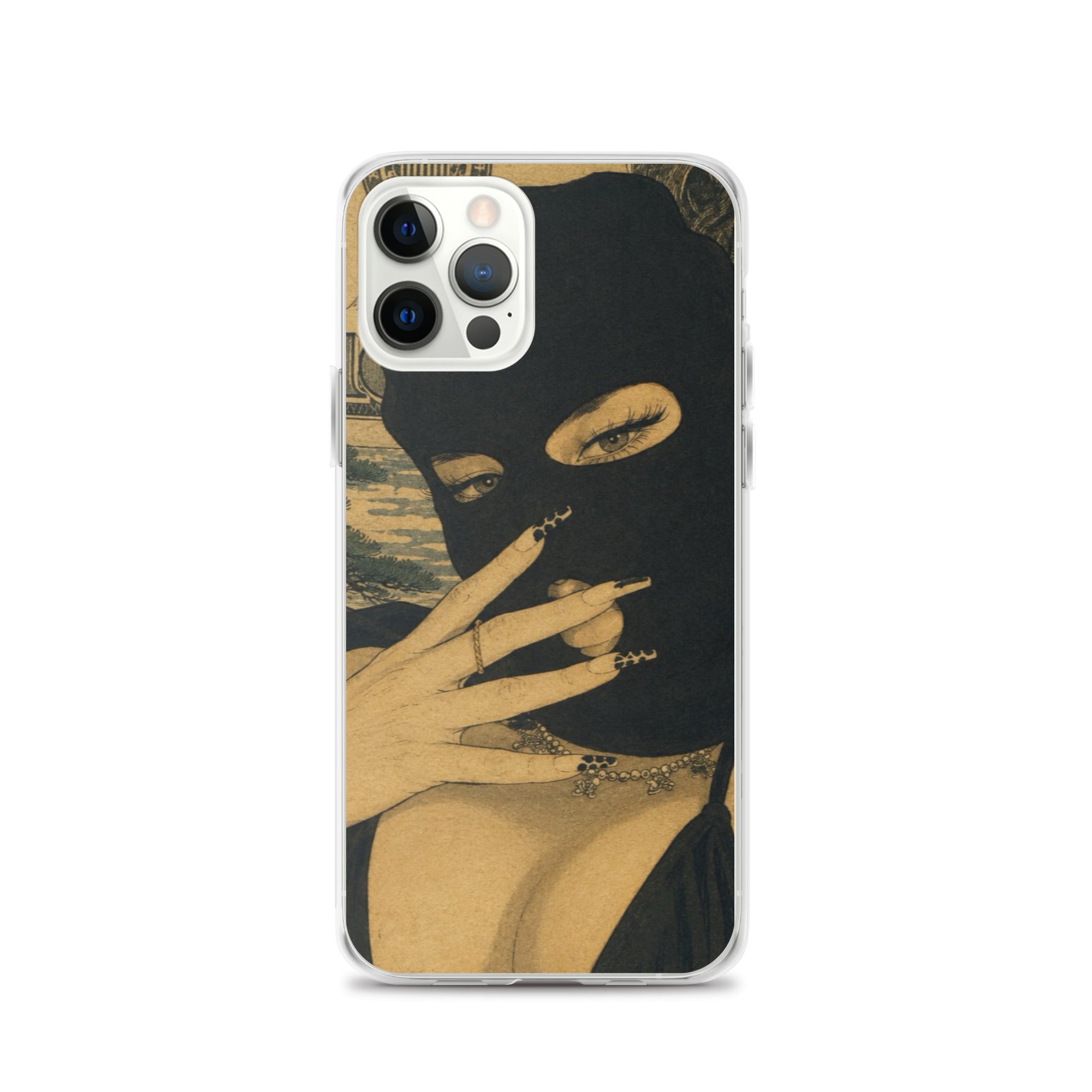 BlackStamp Ski Mask Girl Clear Case for iPhone® designer phone case, product image 11