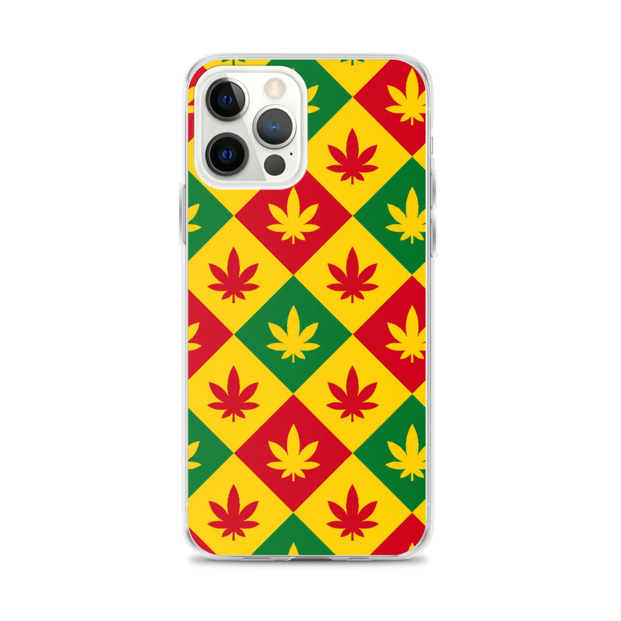 BlackStamp Weed Pattern Clear Case for iPhone® designer phone case, product image 9