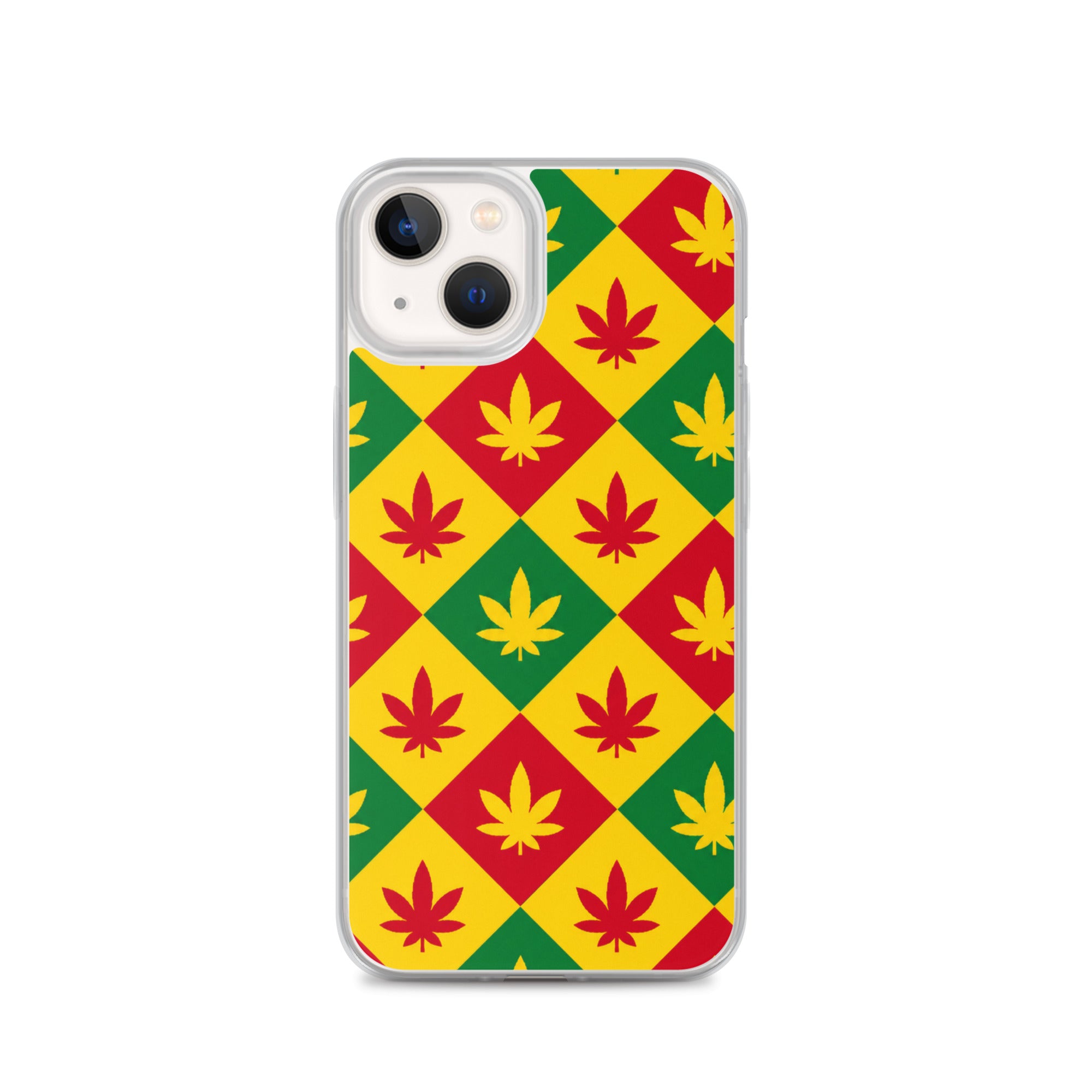 BlackStamp Weed Pattern Clear Case for iPhone® designer phone case, product image 21