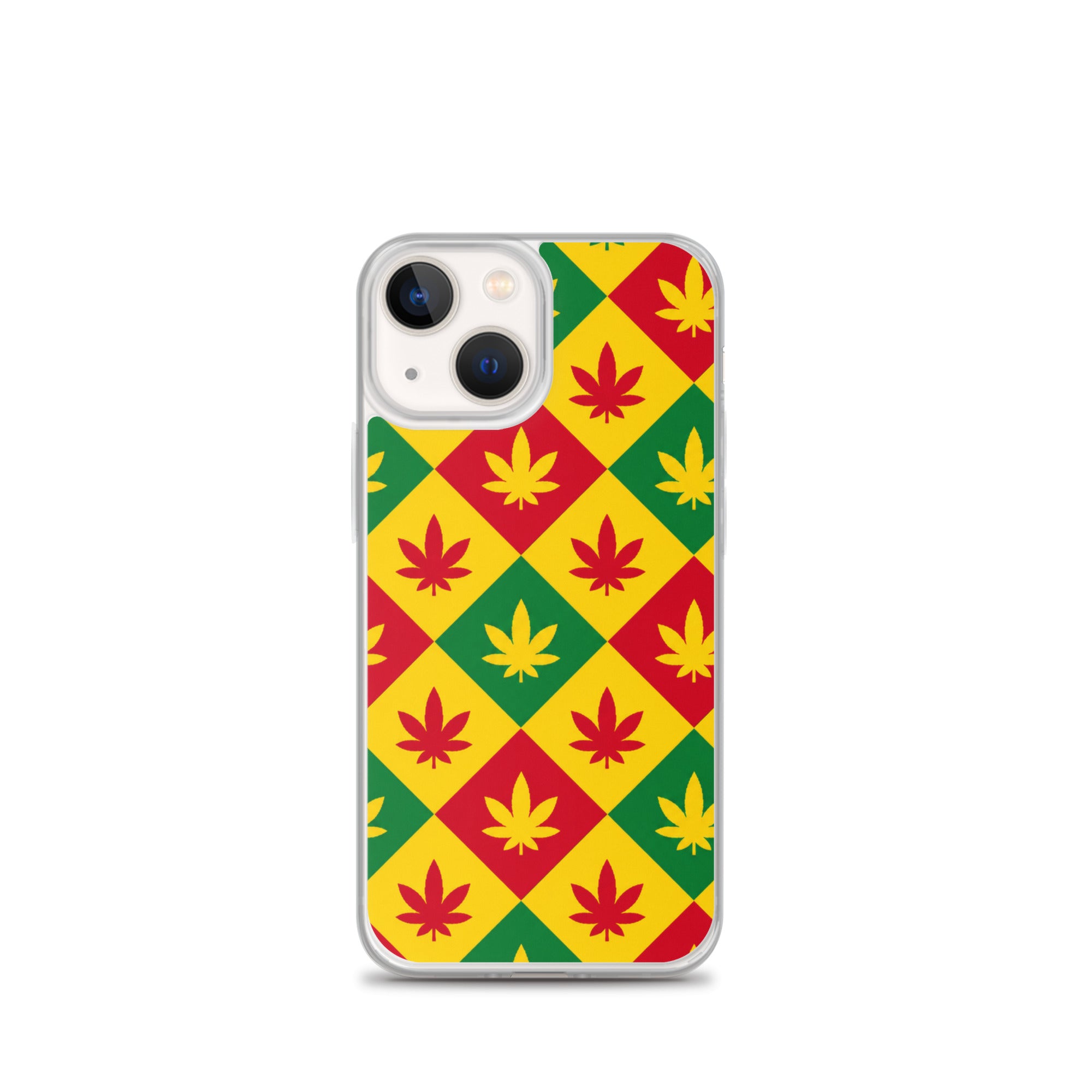 BlackStamp Weed Pattern Clear Case for iPhone® designer phone case, product image 15