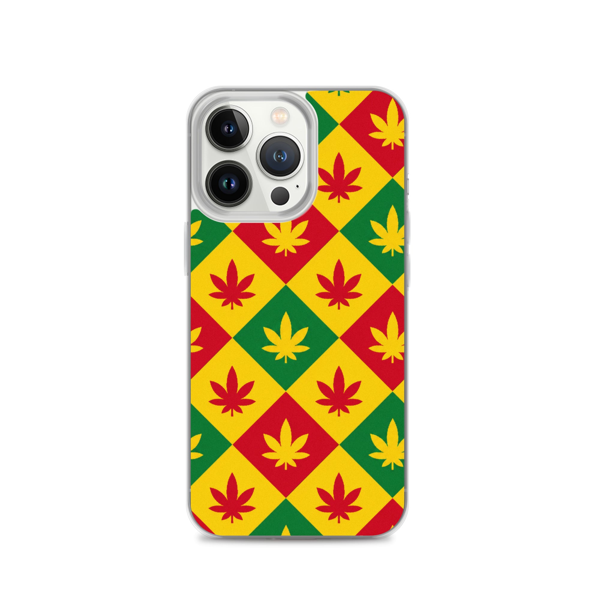BlackStamp Weed Pattern Clear Case for iPhone® designer phone case, product image 19