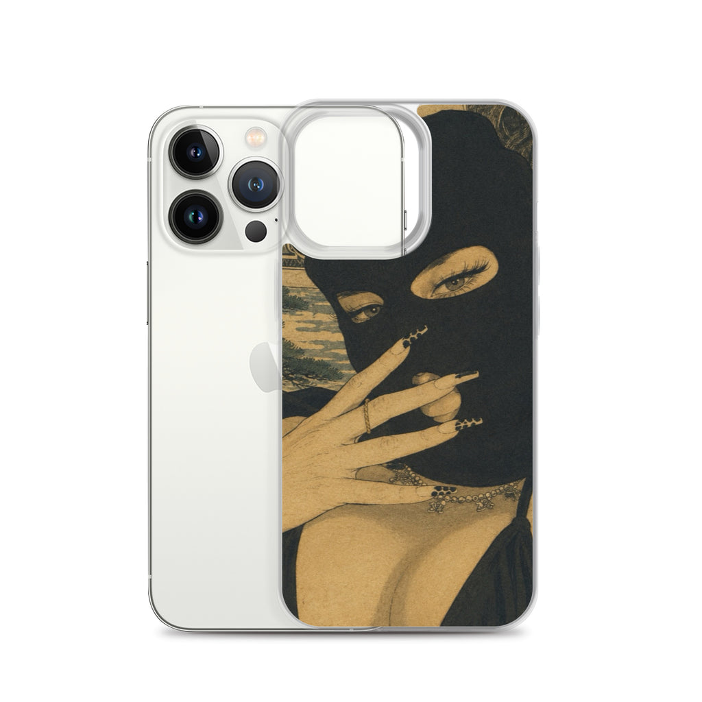 BlackStamp Ski Mask Girl Clear Case for iPhone® designer phone case, product image 20