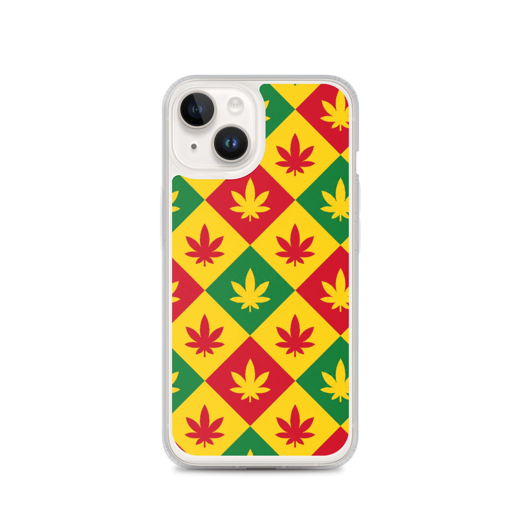 BlackStamp Weed Pattern Clear Case for iPhone® designer phone case, product image 29