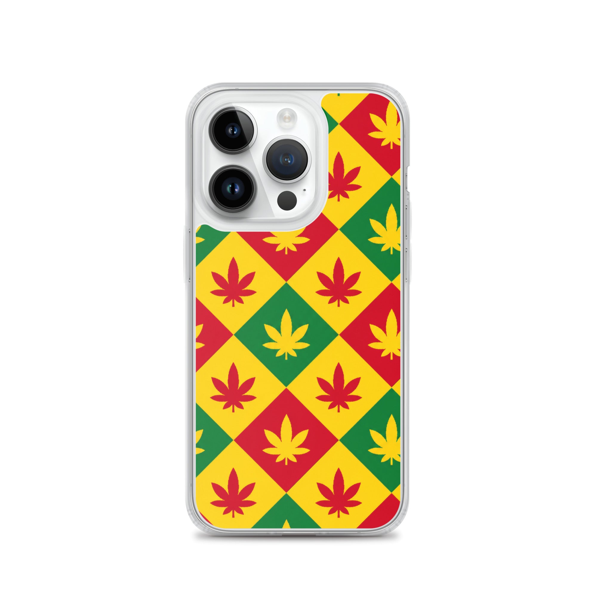 BlackStamp Weed Pattern Clear Case for iPhone® designer phone case, product image 27