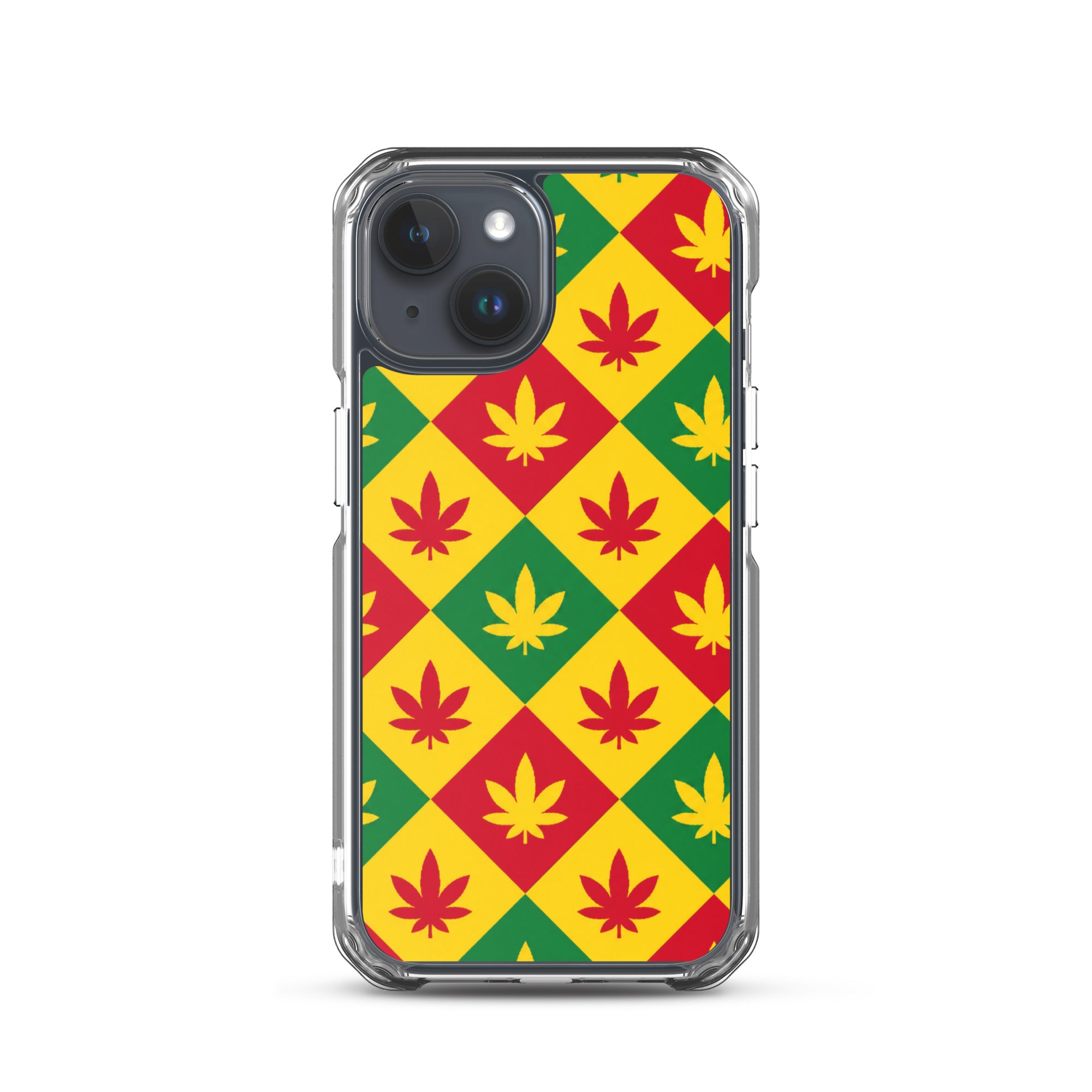 BlackStamp Weed Pattern Clear Case for iPhone® designer phone case, product image 37