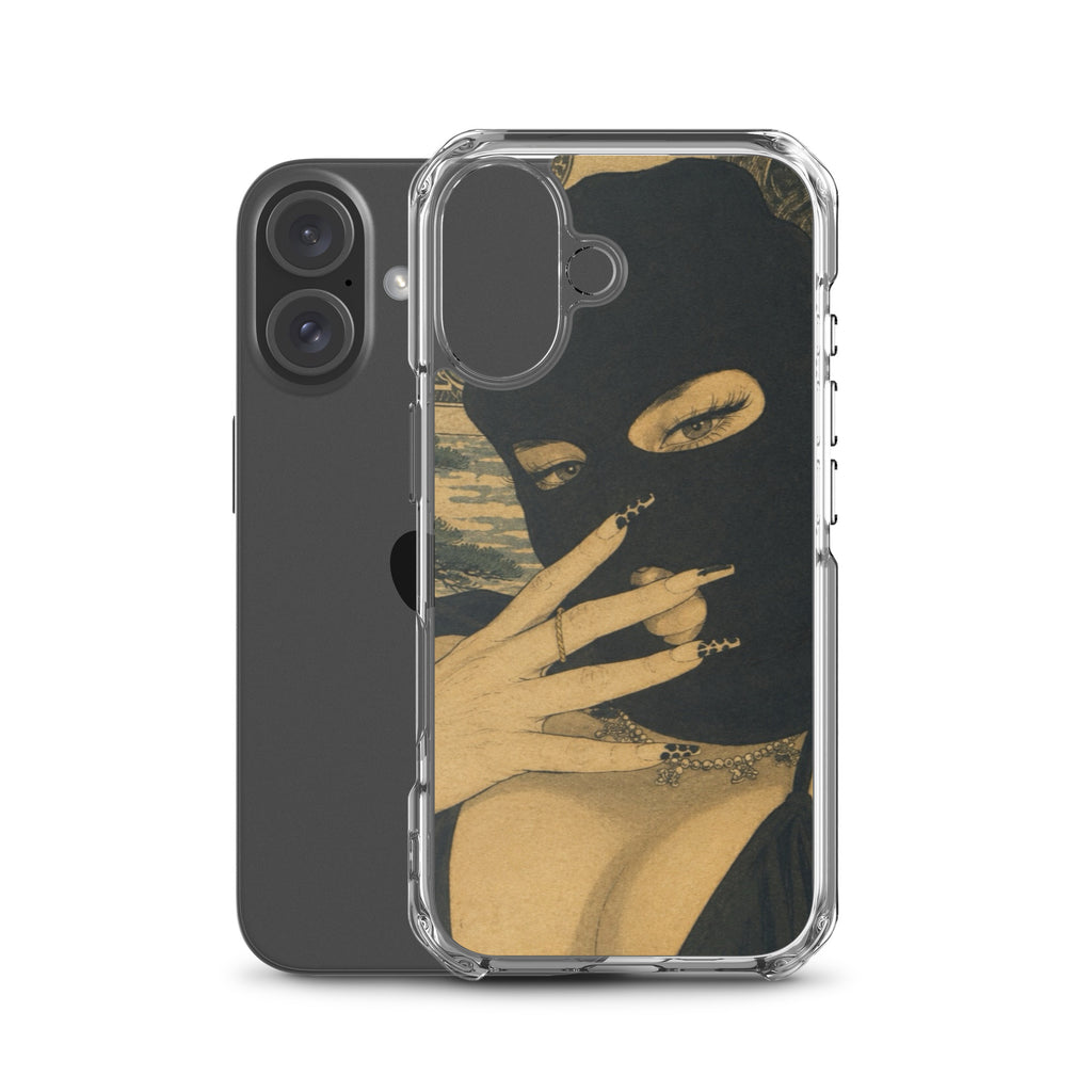 BlackStamp Ski Mask Girl Clear Case for iPhone® designer phone case, product image 46