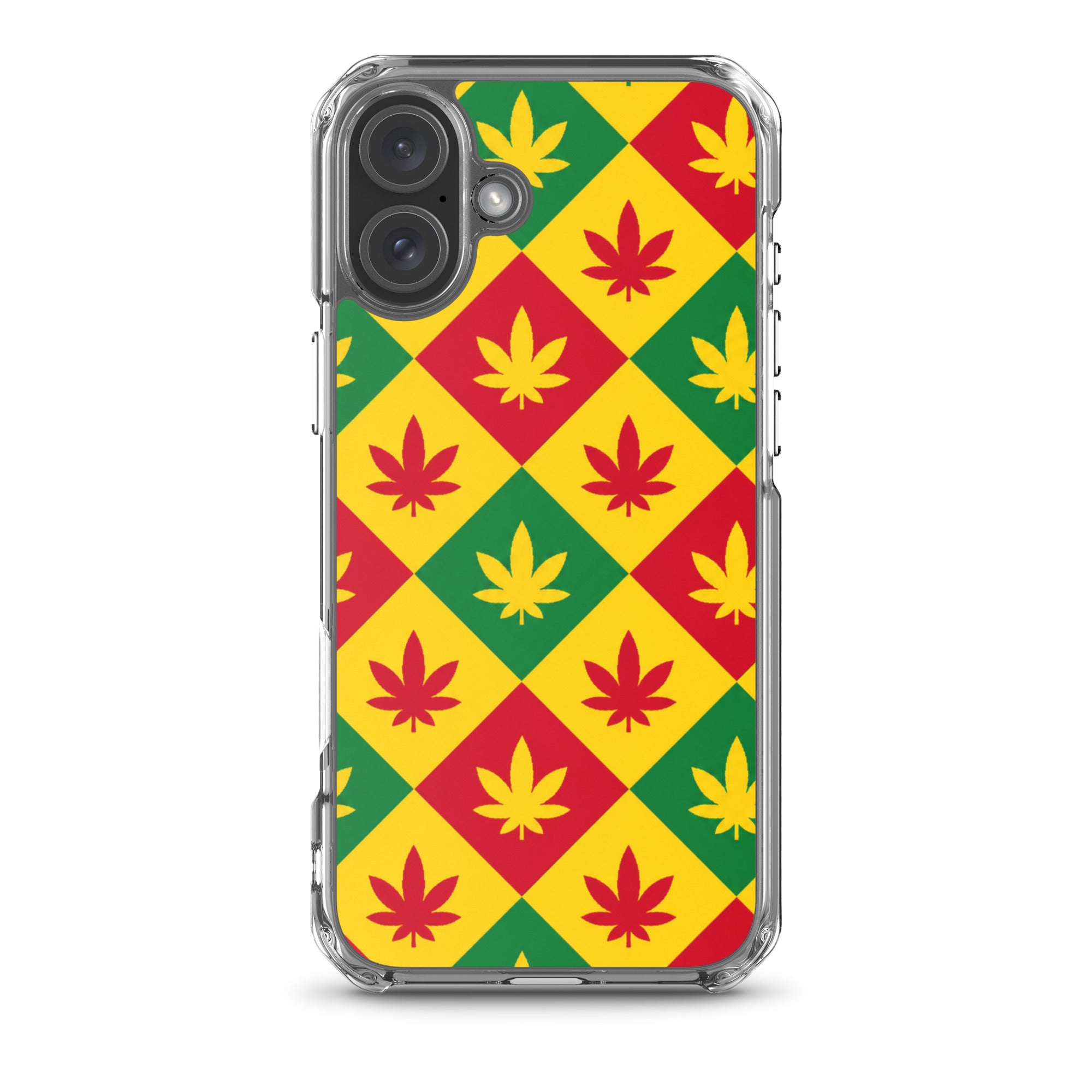 BlackStamp Weed Pattern Clear Case for iPhone® designer phone case, product image 39