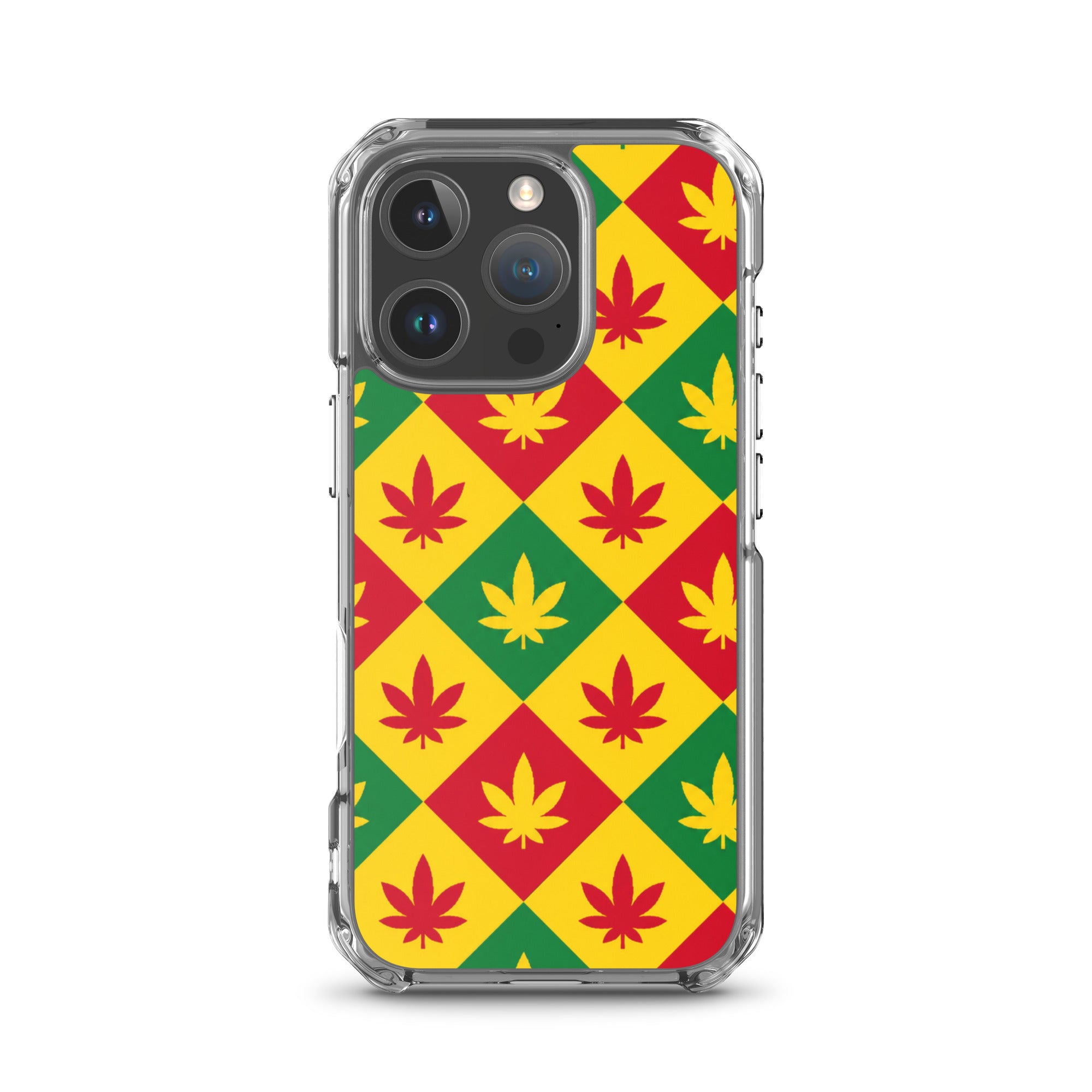 BlackStamp Weed Pattern Clear Case for iPhone® designer phone case, product image 43