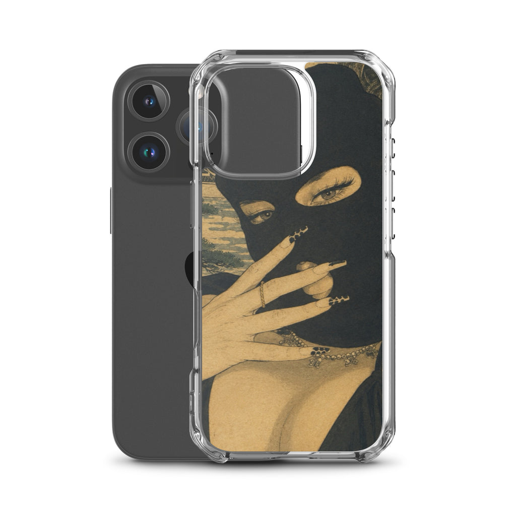 BlackStamp Ski Mask Girl Clear Case for iPhone® designer phone case, product image 44