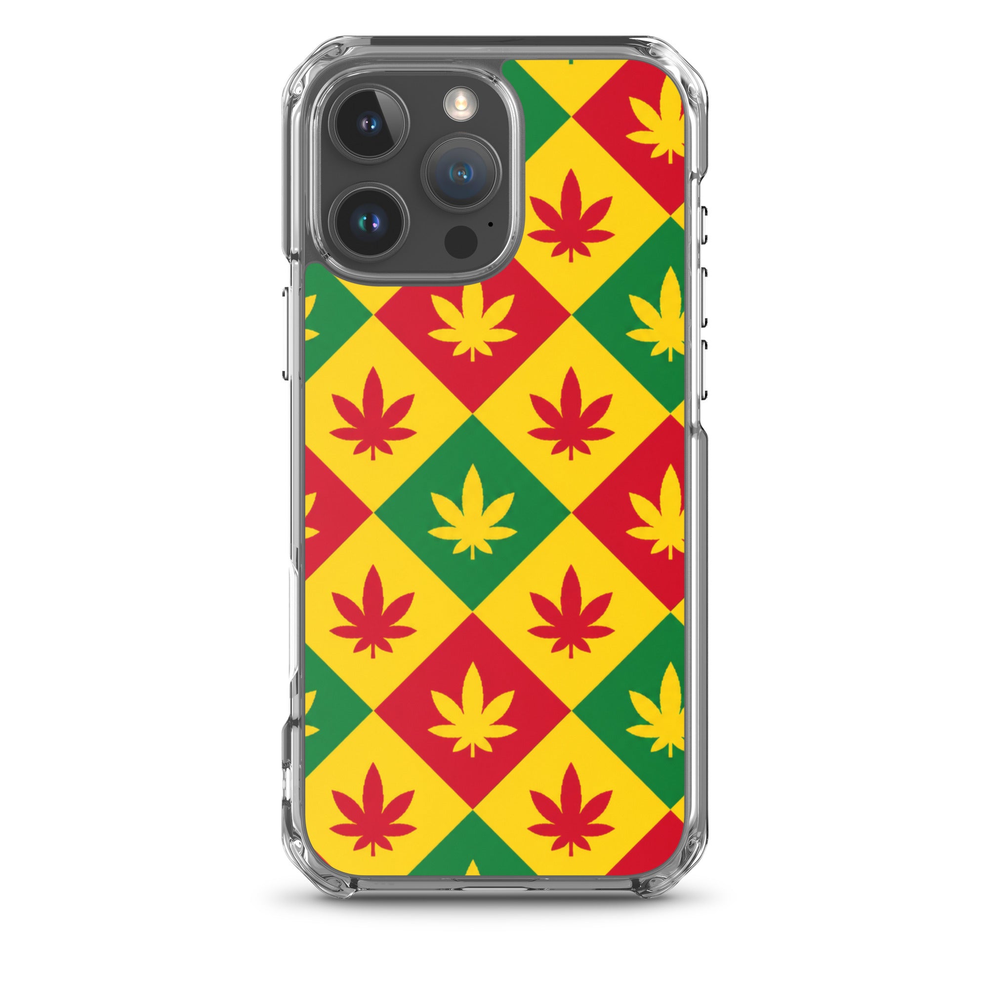 BlackStamp Weed Pattern Clear Case for iPhone® designer phone case, product image 41