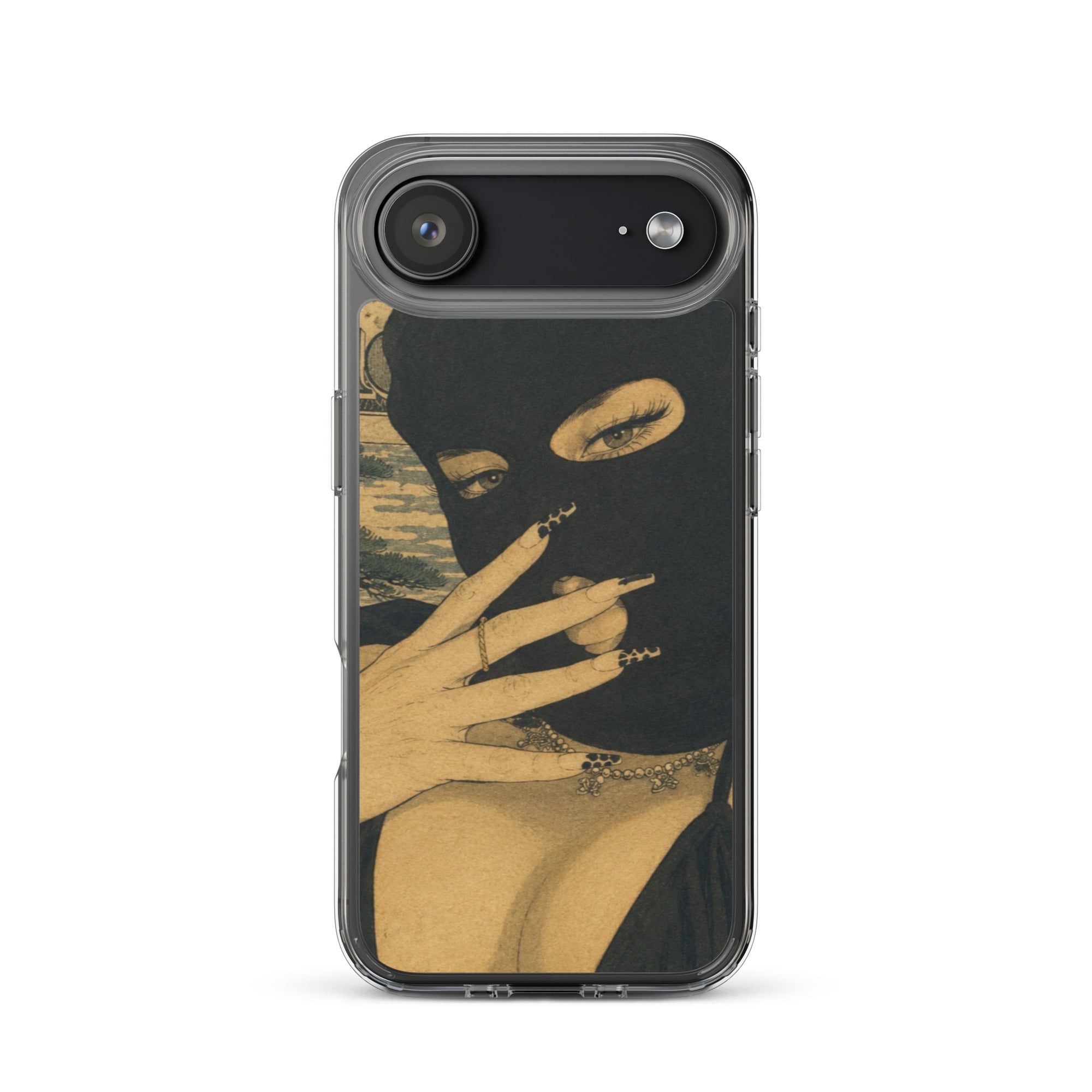 BlackStamp Ski Mask Girl Clear Case for iPhone® designer phone case, product image 47