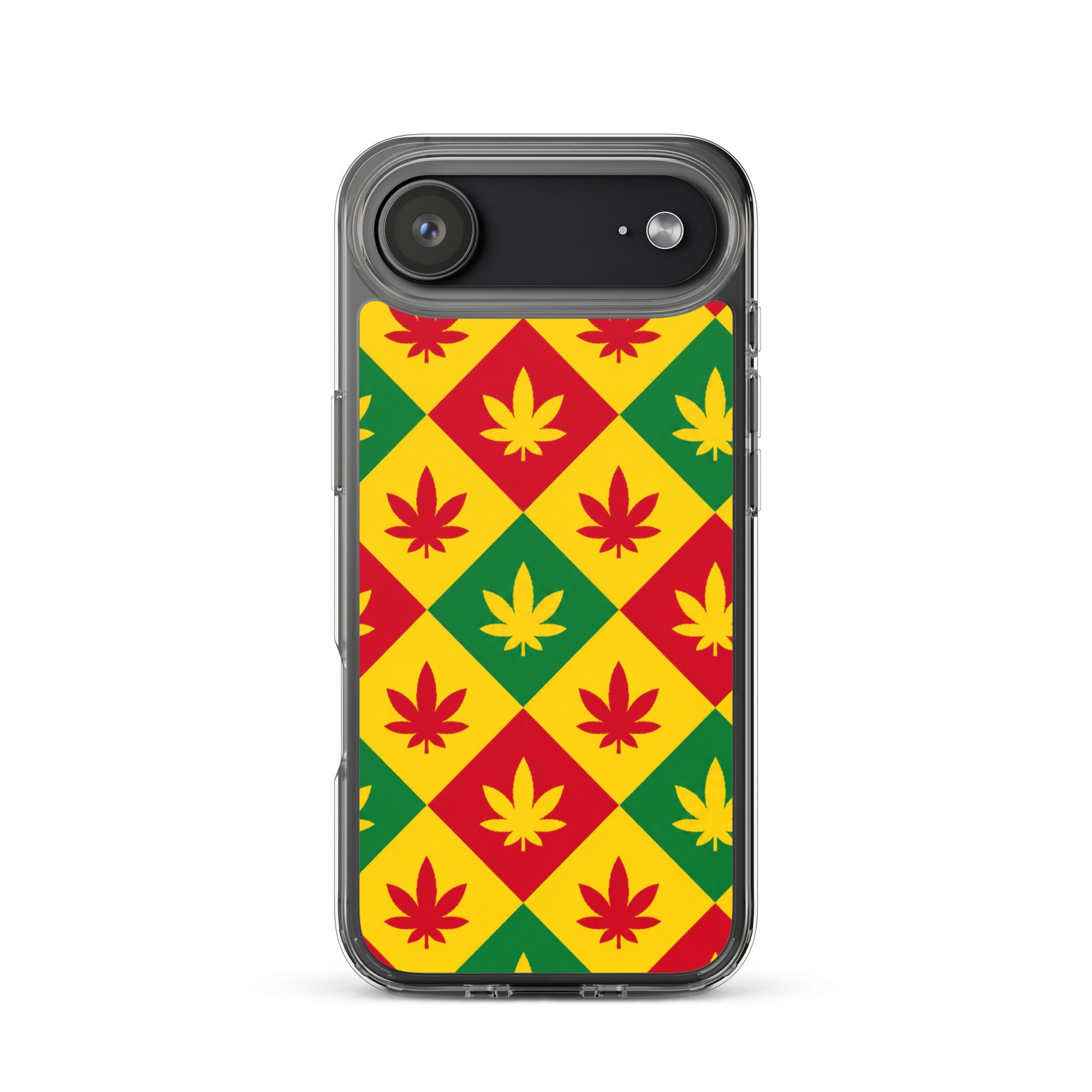 BlackStamp Weed Pattern Clear Case for iPhone® designer phone case, product image 47