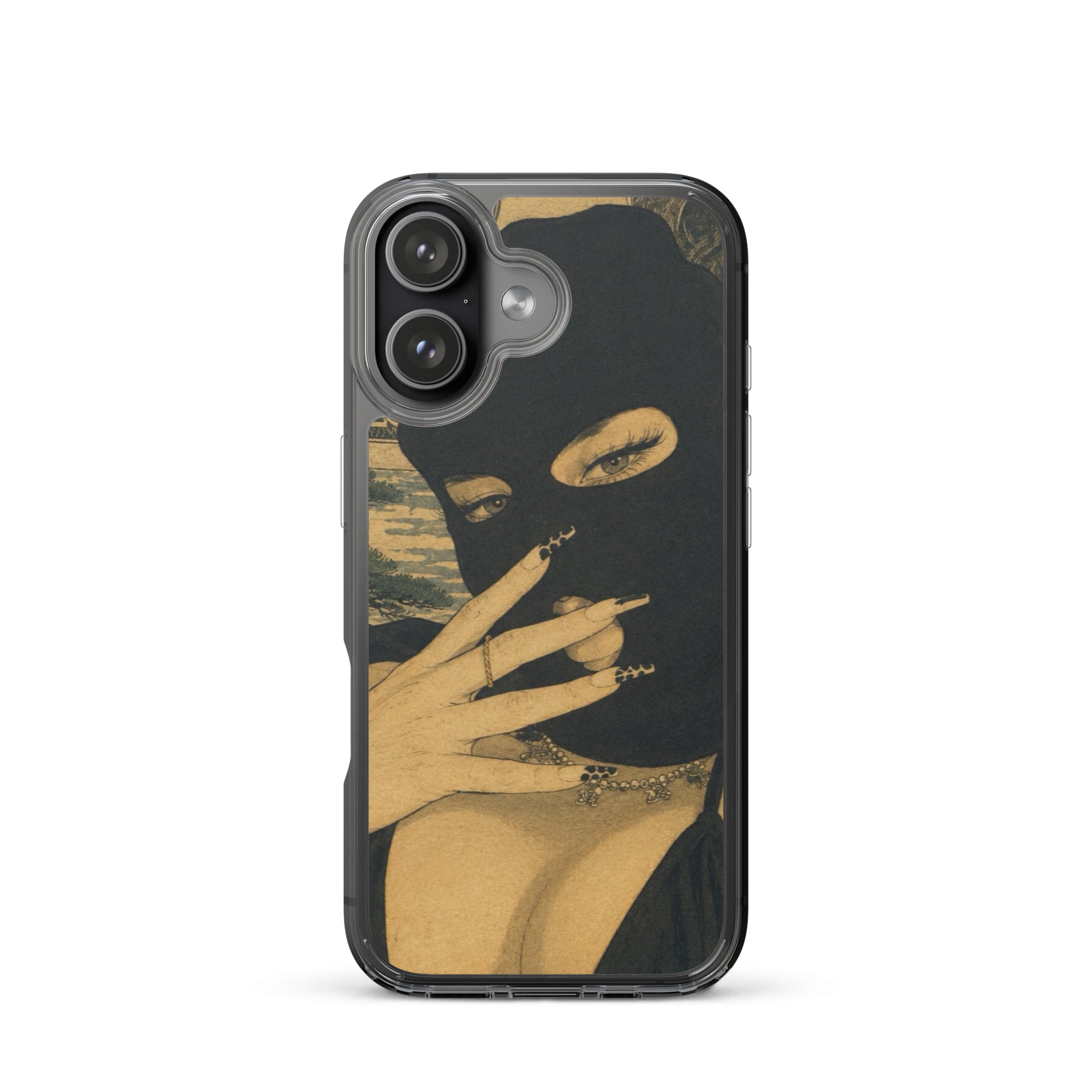 BlackStamp Ski Mask Girl Clear Case for iPhone® designer phone case, product image 50