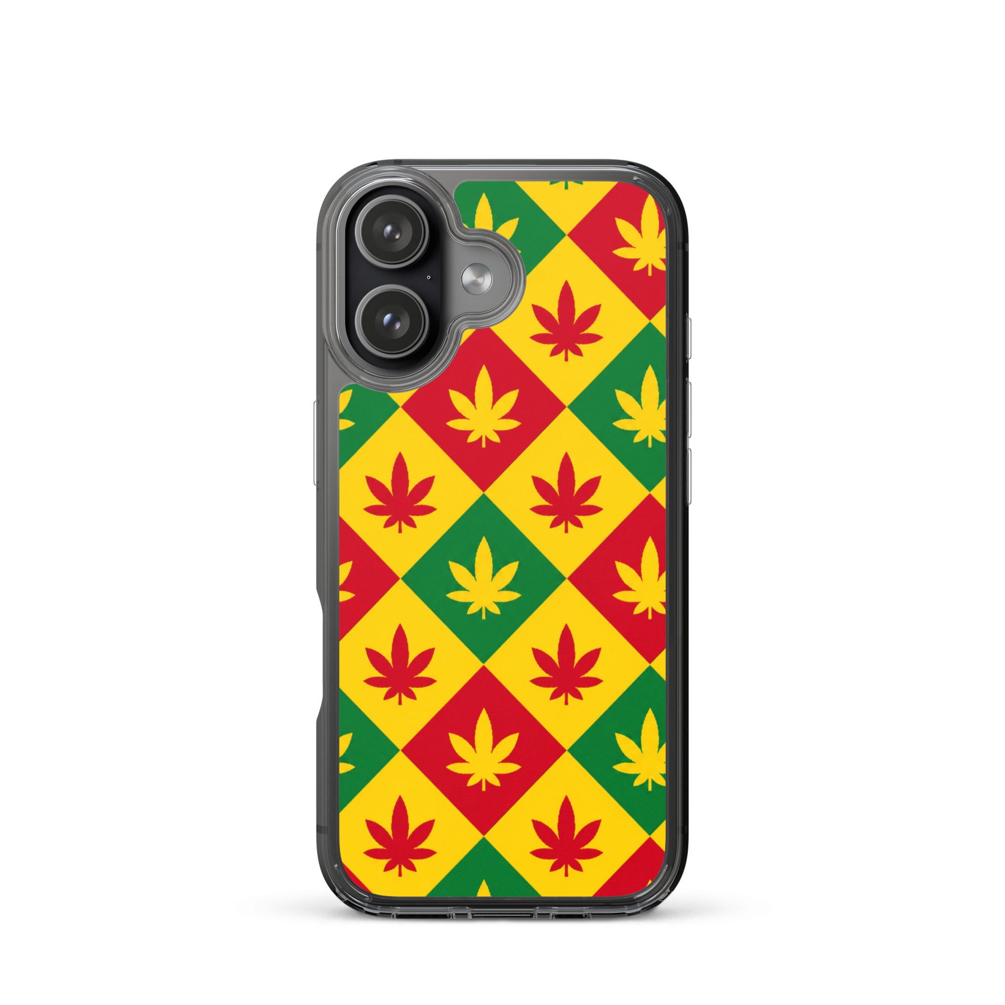 BlackStamp Weed Pattern Clear Case for iPhone® designer phone case, product image 50