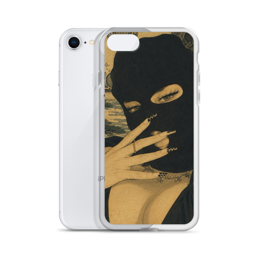 BlackStamp Ski Mask Girl Clear Case for iPhone® designer phone case, product image 52