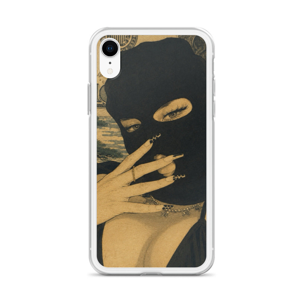 BlackStamp Ski Mask Girl Clear Case for iPhone® designer phone case, product image 61