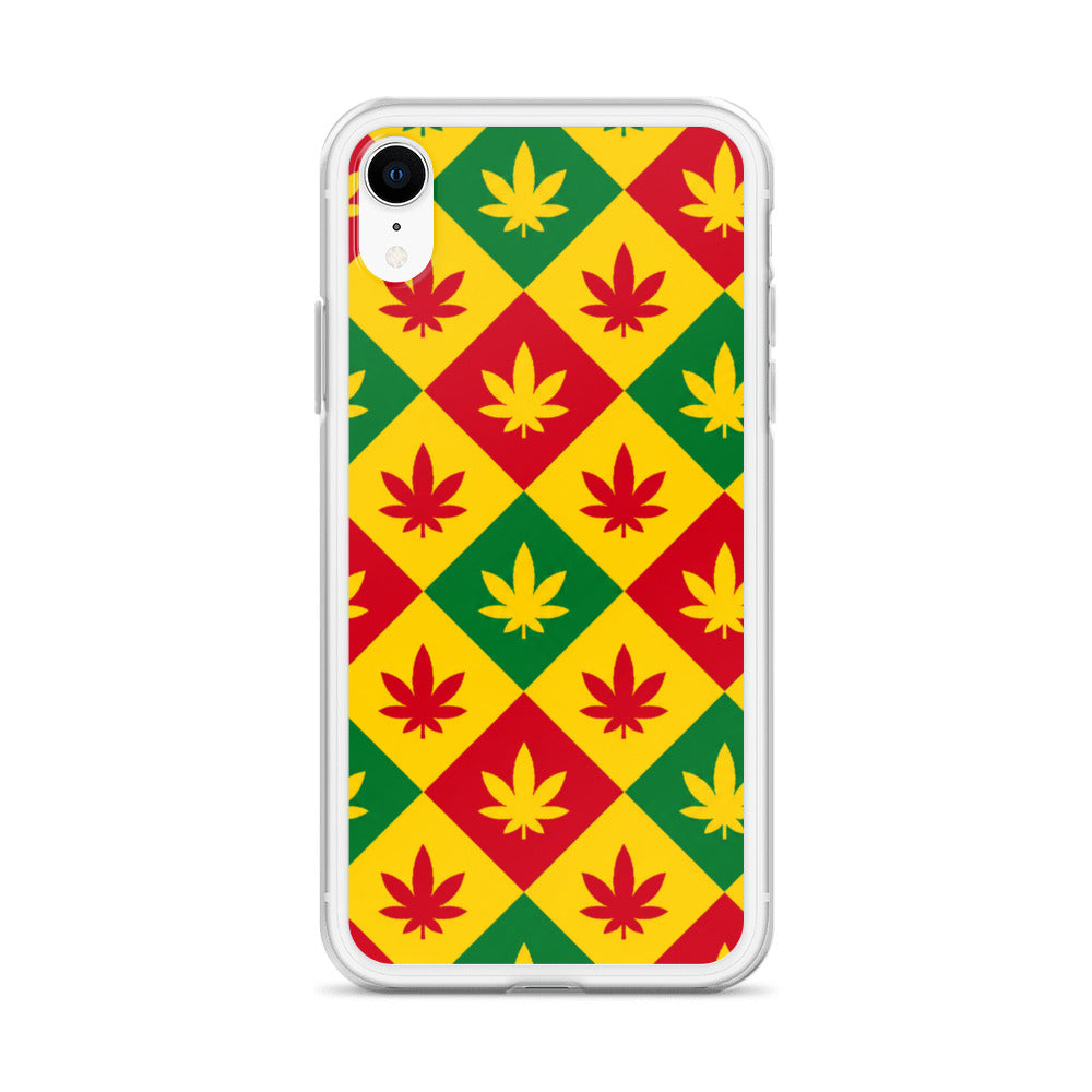 BlackStamp Weed Pattern Clear Case for iPhone® designer phone case, product image 61