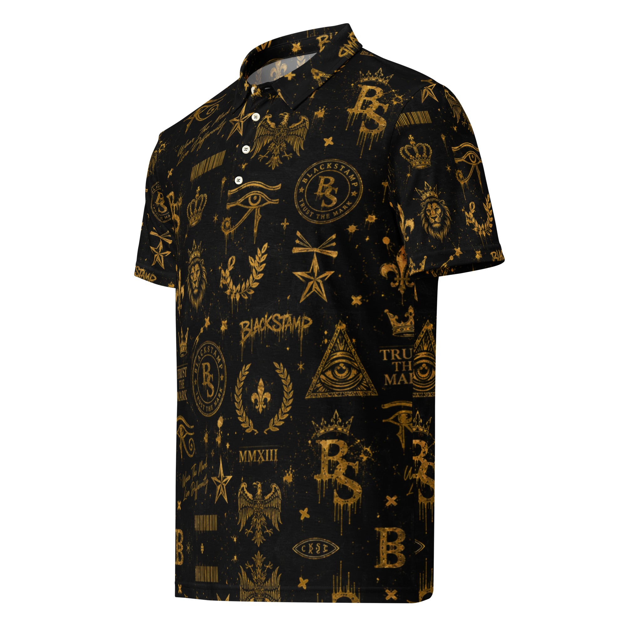 BlackStamp Ancient mythology Men’s slim fit polo premium polo shirt, product image 1